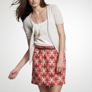 J. Crew Womens Mini Skirt Abstract Butterfly Print Size 6